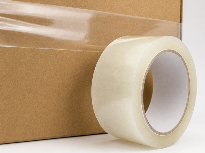 Băng dính trắng trong dán thùng carton