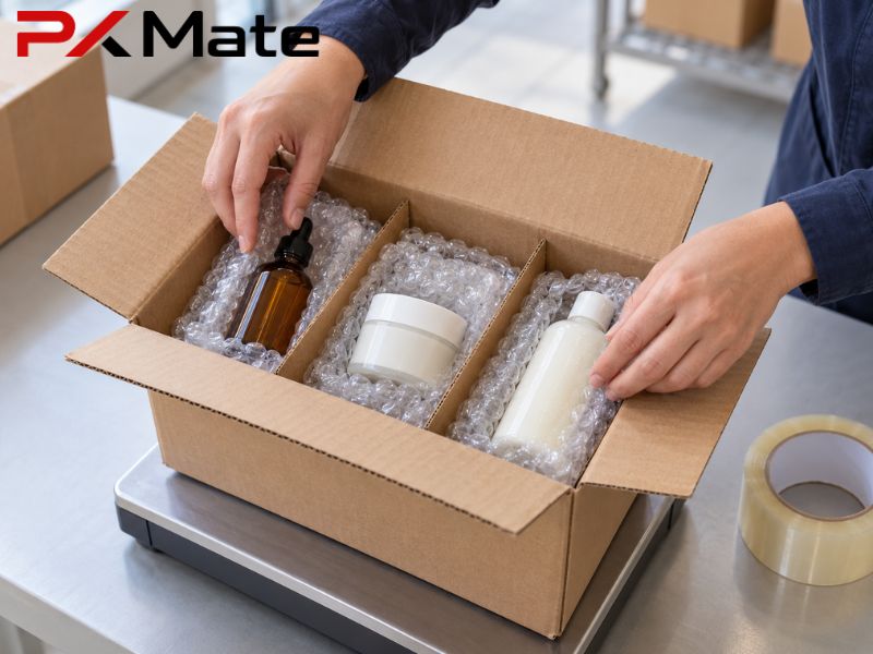 cách đóng gói hàng mỹ phẩm